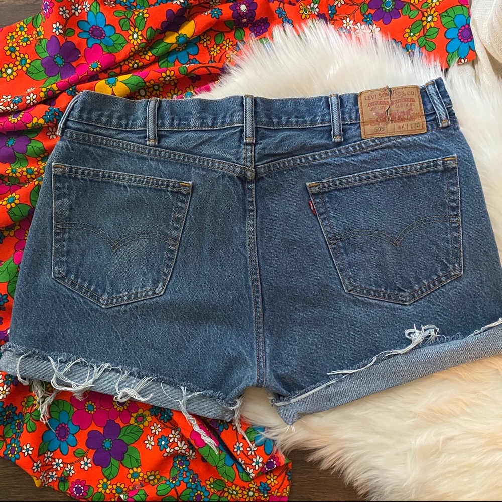 Levi 505 Plus Size Denim Cutoff Shorts